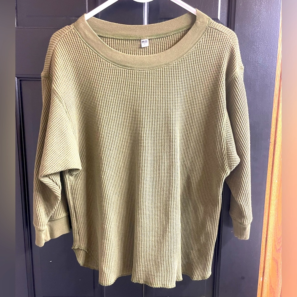 Waffle knit top